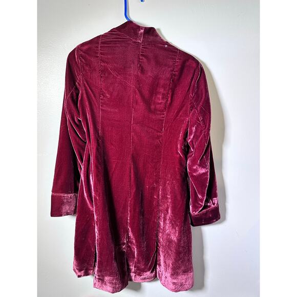 Soft Surroundings Women's Red Aria Velvet Long Sleeves Jacket Size XS - Picture 7 of 11